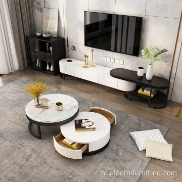 Luxe klassieke decoratieve ronde salontafels